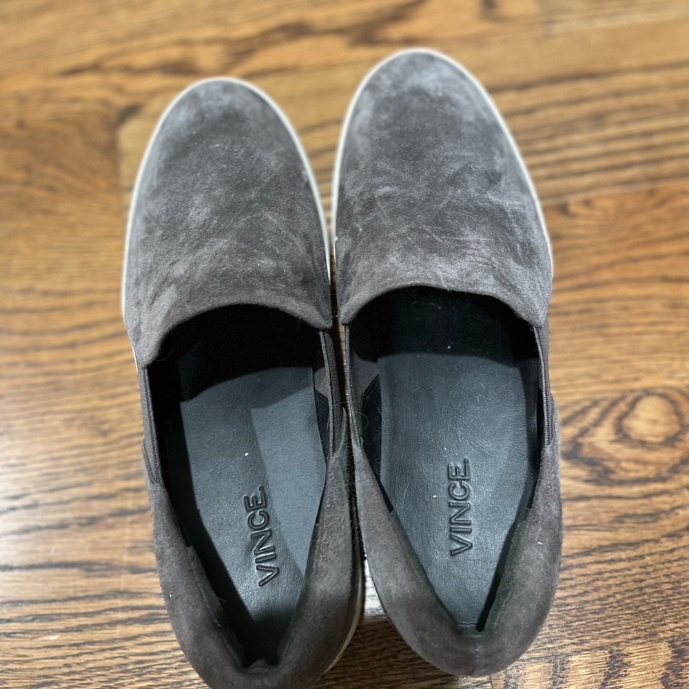 Vince Grey Warren Platform Sneaker 7.5